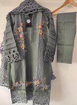 Organza Mehendi Eid Wear Embroidery Work Readymade Pakistani Suit